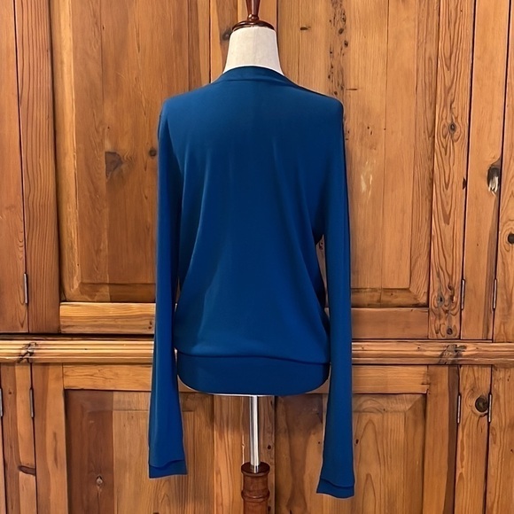 COPY - BOSS HUGO BOSS Teal Blue Silk/Viscose Cardigan Sz. MD - Picture 4 of 17